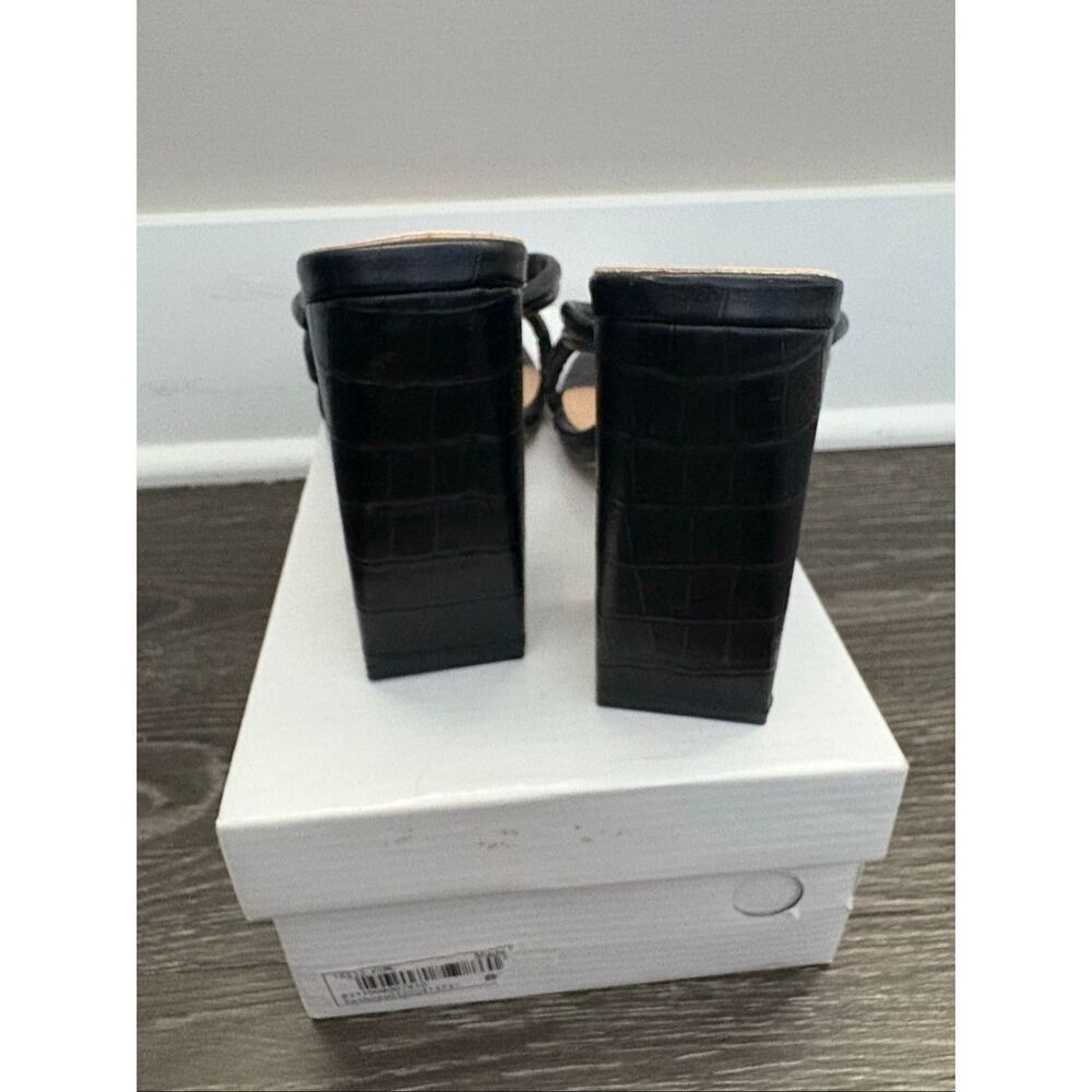 NIB Black Strappy 4.5” Heels Size 39 (8.5) - Picture 5 of 7